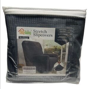 NWT Easy Going Stretch Slipcovers Recliner Gray